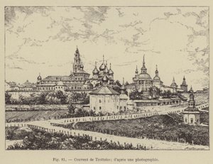 Convento Troitzko (gravura) de French School
