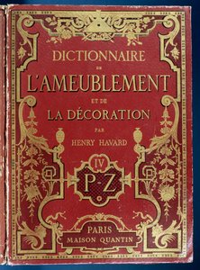 Capa do Dicionário de Móveis e Decoração de French School