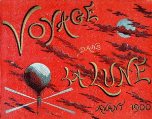 Capa do livro "Voyage dans la lune avant 1900" de A. de Ville d