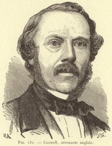 Coxwell, aeronaut inglês (gravura) de French School