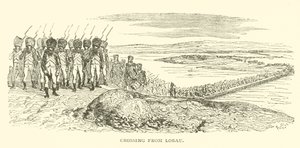 Travessia de Lobau (gravura) de French School