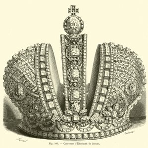 Coroa de Elizabeth da Rússia de French School