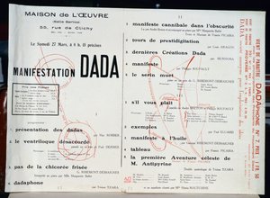 Manifestação Dada, c.1921 de French School