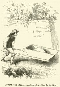 De uma gravura do gabinete de Grollier de Serviere (gravura) de French School