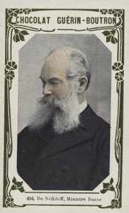 De Nelidoff, ministro russo (foto colorida) de French School
