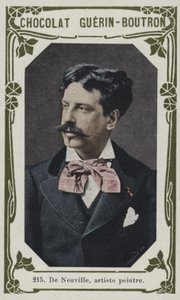 De Neuville, pintor (foto colorida) de French School