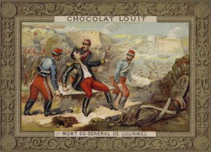 Morte do general Lourmel, Batalha de Inkerman, Guerra da Crimeia, 1854 de French School