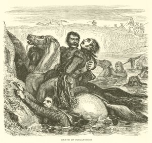Morte de Poniatowski (gravura) de French School