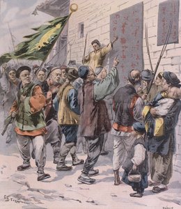 Morte aos Estrangeiros, do Le Petit Parisien, 15 de julho de 1900 de French School
