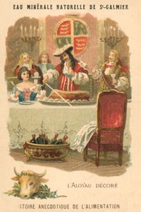 Lombo de vaca decorado (chromolitho) de French School