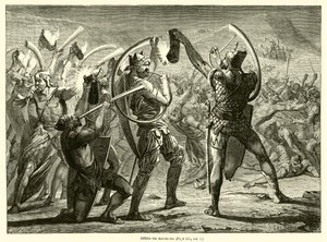 Derrota dos Midianitas (gravura) de French School
