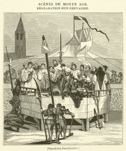 Degradação de um cavaleiro (gravura) de French School
