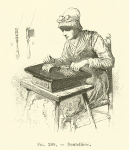 Dentelliere (gravura) de French School
