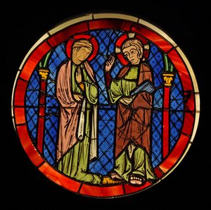 Representando Cristo com uma mulher, ex Ste Chapelle de French School