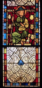Retratando St James: grisaille da capela do castelo, Rouen de French School