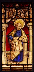 Retratando St Peter, originalmente do Alto Reno de French School
