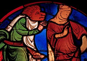 Retratando um demônio e uma mulher, ex Ste Chapelle, baía D de French School