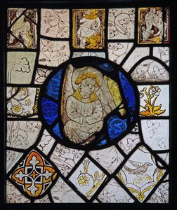 Retratando grisalha com grotescos e um anjo; Normandia de French School