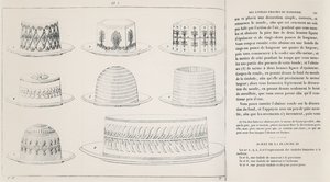Desenhos para Timbale de Macaroni de Antonin Carême (gravura) de French School