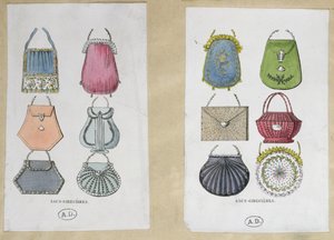 Designs para sacos de ombro, 1822 de French School