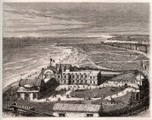 Dieppe - Normandie - gravura em "La France illustree: geographie, histoire, administration statistique" de V.A. Malt-Brown. 1884 de French School
