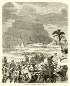 Dispersão de povos (gravura) de French School