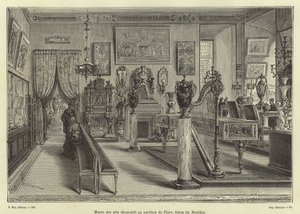 Exposição, de, sala de estar, mobília, pavillon flore, louvre, palácio, paris de French School