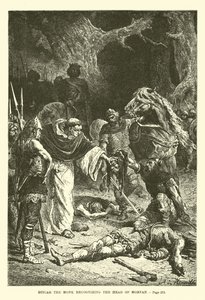 Ditcar, o Monge, reconhecendo a cabeça do Morvan de French School