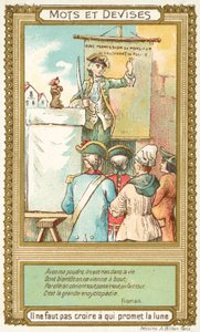 Não acredite em quem promete a Lua (chromolitho) de French School