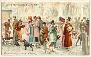 Mercado canino, Paris (chromolitho) de French School