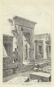 Entradas e janelas do Palácio de Dario, vista interna de French School
