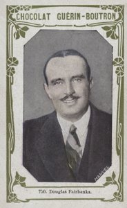 Douglas Fairbanks (foto colorida) de French School