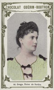Draga, rainha da Sérvia (foto colorida) de French School