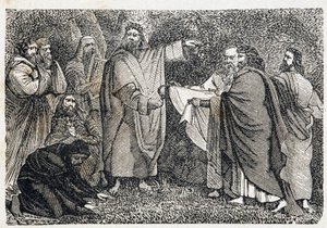 Druidas a apanhar azevinho - in "Paris através dos séculos" de French School