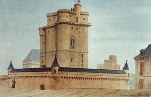 Masmorra do castelo de Vincennes de French School
