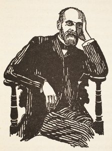 Durkheim, cópia de Boris Mestchersky (n.1957), Ilustração da História da Nação Francesa, Ciências, Volumes I e II, de Gabriel Hanotaux (1853-1944), 1924 de French School