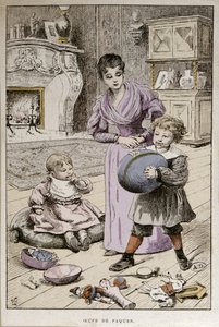 Ovos de Páscoa, c.1890 (gravura a cores) de French School