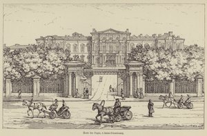 Escola das Páginas, São Petersburgo (gravura) de French School
