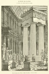 Escola de Belas Artes, em Paris, Musee des platres (gravura) de French School