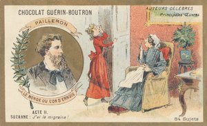 Edouard Pailleron (1834-1899) dramaturgo, poeta e jornalista francês, autor de "Le monde ou l