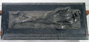Efígie de Guillaume Lefranchois (d.1446) conhecido como Potier, Doutor e Cônego de Bethune, 1446 de French School