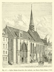 Igreja Sainte-Geneviève des Ardents, rue Neuve-Notre-Dame, 1704 de French School