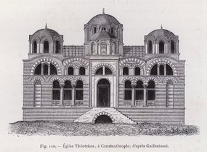 Igreja Theotokos, Constantinopla; depois de Gailhabaud (gravura) de French School