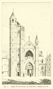 Igreja de São Paulo, St. Paul Street, demolida em 1796 de French School