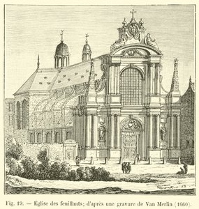 Igreja de Feuillants; depois de uma gravura de Van Merlin, 1660 de French School