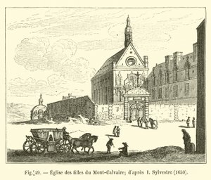 Igreja das meninas de Mont-Calvaire; dapres I Sylvester, 1650 de French School