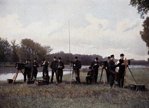 Telegrafia Elétrica e Ótica - em "Álbum Militar" de French School