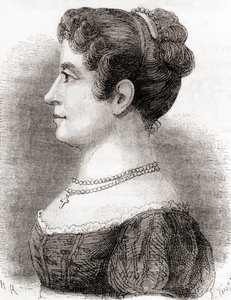 Élisa Garnerin, de "Les Merveilles de la Science", publicado por volta de 1870 (litografia) de French School