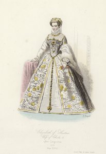 Elisabeth da Áustria, esposa de Carlos IX da França de French School