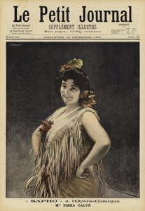 Emma Calve em Safo na Ópera-Comique, Paris